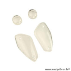 Cabochon de clignotant blanc avant et arrière pour MBK 50 Nitro et Yamaha 50 Aerox à partir de 1999