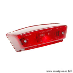 Feu arrière rouge complet adaptable pour MBK 50 Stunt et Yamaha 50 Slider 125 TZR 1991-1993