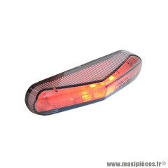 Feu arrière universel 50 A boîte-moto triangle transparent à LEDs avec éclairage de plaque (homologué CE)