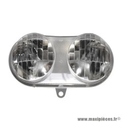 Phare optique avant 12V 35/35W adaptable pour MBK 50 Booster 1996-2003 / Yamaha 50 BWS 1996-2003