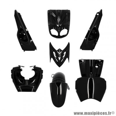 Kit carrosserie carénage noir 7 pièces pour MBK Stunt / Yamaha Slider