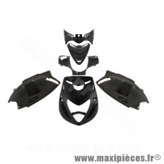 Kit carrosserie carénage noir brillant pour Piaggio Zip SP 50cc (5 pièces)