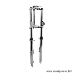 Fourche mécanique cyclo chromée adaptable Peugeot 103 XP / 103 SPX