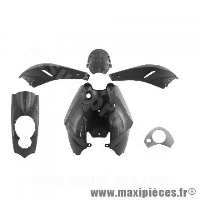 Kit carrosserie carénage noir 5 pièces pour Peugeot Ludix