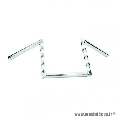 Guidon z torsadé chromé hauteur 200mm adaptable Peugeot 103-MBK 51
