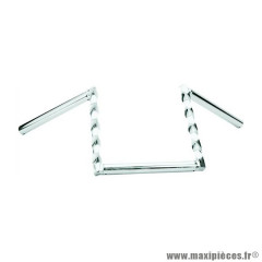 Guidon z torsadé chromé hauteur 200mm adaptable Peugeot 103-MBK 51
