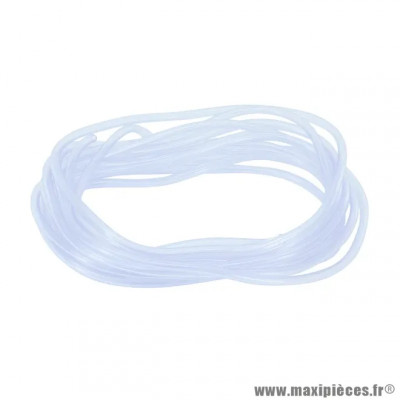 Durite d'essence 6mm transparente en rouleau de 10m pour Scooter, Mécaboite, Mobylette, Maxi Scooter, Moto, Quad