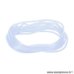 Durite d'essence 6mm transparente en rouleau de 10m pour Scooter, Mécaboite, Mobylette, Maxi Scooter, Moto, Quad