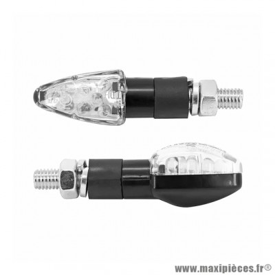Clignotant triangle blanc / transparent ampoule orange