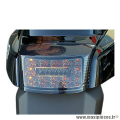 Feu arrière fumé à leds clignotant intégré pour scooter MBK Booster / Yamaha BWS 2004-2017