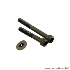 Kit 11 vis de carter acier noir 6x40-55 pour Peugeot TKR, Trekker, Speedfight, Squab