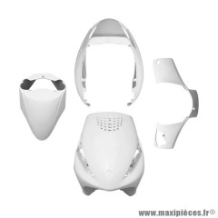 Kit carrosserie carénage blanc brillant 5 pièces pour Piaggio Zip 50 2T