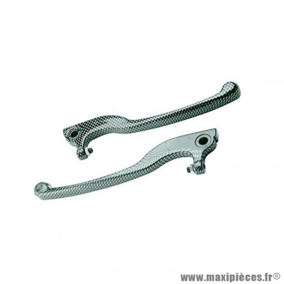 Levier frein carbone adaptable pour scooter Aprilia SR50 (la paire)