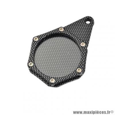 Support vignette assurance en aluminium imitation carbone
