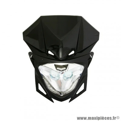Tête de fourche RR8 halogène + LEDs Winterbee noir
