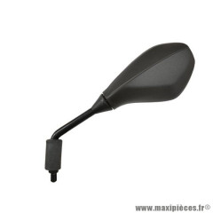 Rétroviseur gauche noir homologué CE pour moto Piaggio 50cc Typhoon après 2011, Aprilia 450-550cc RXV-SXV après 2006, 660cc Pegaso 2008-2013, 750cc Dorsoduro 2008-2014, Shiver après 2007, 1000cc Tuono après 2006