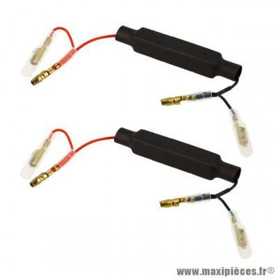 Paire de résistances 10W 10 Ohms pour clignotants à LEDs * Prix spécial !