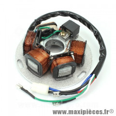 Stator allumage 5 poles pour maxi scooter 125cc Piaggio PX après 1998 (référence origine : 217866)