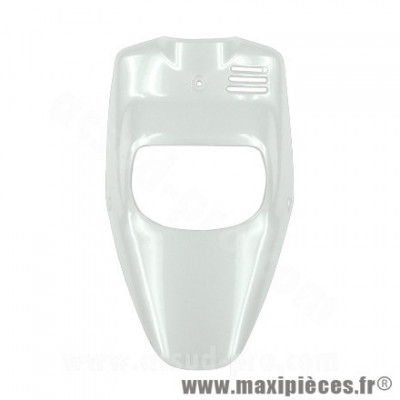 Tablier avant blanc brillant pour scooter MBK 50 Booster 1999-2003 / Yamaha 50 BWS 1999-2003