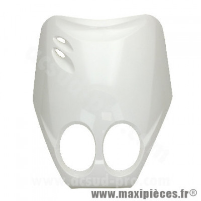 Tablier avant blanc brillant pour scooter MBK Ovetto 2002-2007 / Yamaha Neos 2002-2007