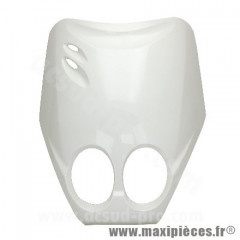 Tablier avant blanc brillant pour scooter MBK Ovetto 2002-2007 / Yamaha Neos 2002-2007