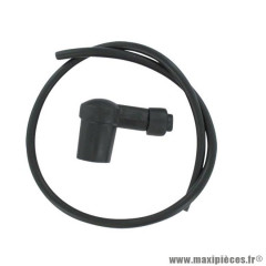 Kit fil de bougie diamètre 6mm 90° noir (50cm)