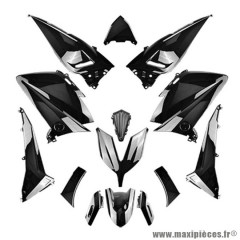 Kit carrosserie 14 pièces noir brillant pour maxi-scooter Yamaha TMAX 530cc 2015-2016
