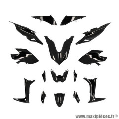 Kit carrosserie 15 pièces noir brillant pour Yamaha TMAX 560 2020-2021