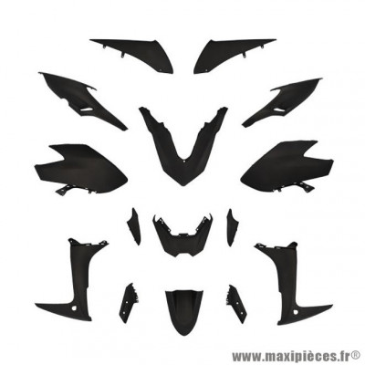 Kit carrosserie 15 pièces noir mat pour maxi-scooter Yamaha TMAX 560 2020-2021
