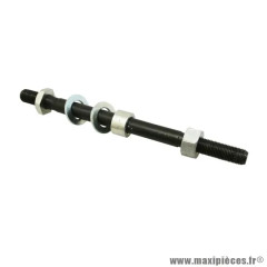 Axe de roue avant diamètre 10x100x158 pour mobylette Peugeot 103