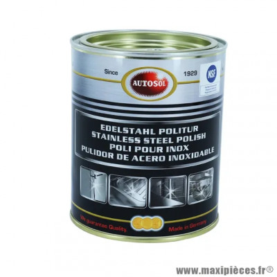 Autosol stainless steel polish 750ml pour application sur acier inoxydable