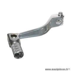 Sélecteur de vitesse adaptable alu pliable Derbi 50 Senda, Gilera 50 SMT, RCR argent