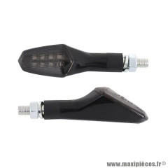 Clignotants à led homologués CE noir pour moto