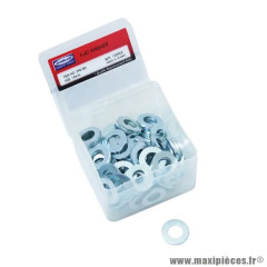 Rondelle plate acier diamètre 10mm (boîte de 100 pièces)