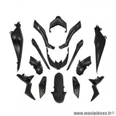 Carénage noir mat 15 pièces pour Yamaha XMAX 125CC 2018-2022 / XMAX 300CC 2017-2022 / XMAX 400CC 2018-2020