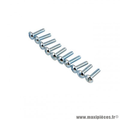Vis de capotage moteur M5 x 20 mm (vendu par 10) pour mobylette Peugeot