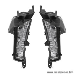 Clignotant transparent à LED homologué CE pour Yamaha TMAX 560 2020-2021 (la paire)