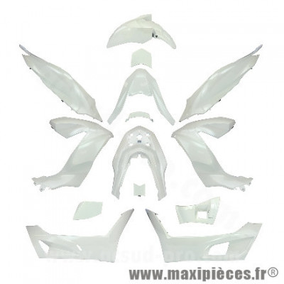 Carrosserie/Carenage kit 15 pièces blanc perle pour Honda PCX 125 cc 2021-2024
