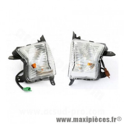 Paire de clignotant Homologué CE pour Maxi Scooter YAMAHA N-MAX 125 cc, MBK SKYCRUISER 125 cc, YAMAHA X-MAX 125 cc, X-MAX 250 cc