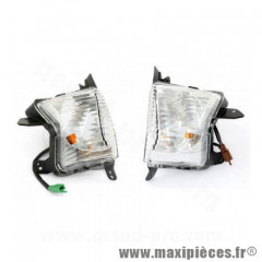 Paire de clignotant Homologué CE pour Maxi Scooter YAMAHA N-MAX 125 cc, MBK SKYCRUISER 125 cc, YAMAHA X-MAX 125 cc, X-MAX 250 cc