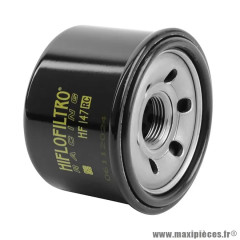 Filtre à huile HIFLOFILTRO HF147RC RACING pour Yamaha 530 TMAX 2012-2016, Kymco 500 XCITING 2009+, 700 MYROAD 2011+