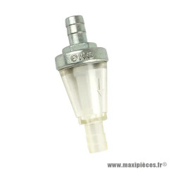 Filtre à essence conique diamètre 8 mm transparent-argent