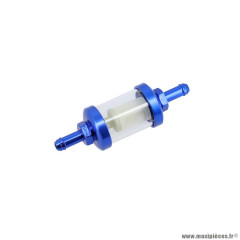 Filtre à essence aluminium transparent lavable D7 bleu