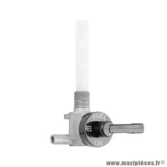 Robinet d'essence adaptable avec indicateur de position noir pour MBK 51, 41, CLUB (moteur AV10)