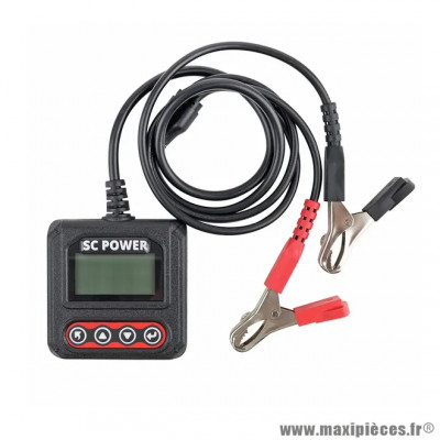 Testeur de batterie professionnel SCT03 12V (écran LCD) (test batterie conventionnelle et lithium-démarreur-alternateur-option QR code)