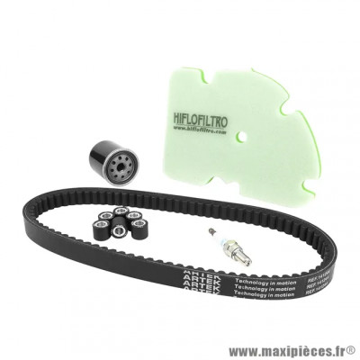 Kit entretien maxiscooter 5 pièces pour Piaggio 125 MP3 2006+, X8 2005 à 2007
