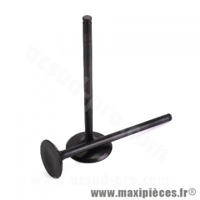 Soupapes maxiscooter 350-400cc pour Piaggio Beverly, MP3, X10 2012> (OEM : 880601 + 880602)