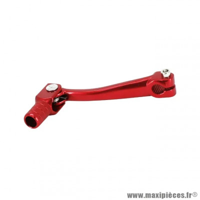 Sélecteur de vitesse adaptable alu rouge pour Minarelli 50 AM6, MBK 50 X Limit, X Power, Yamaha 50 DTR, TZR, Peugeot 50 XP6