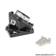 Pipe d'admission DOPPLER VORTEX adapt. AM6 pour carbu type PWK + réducteur 24 noir