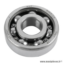 Roulement d'embiellage 6303 C3 cage acier pour Minarelli 50 AM6, MBK 50 X-Power, X-Limit, Yamaha 50 TZR, DTR, TZR-Beta 50 RR, Peugeot 50 XPS, Aprilia 50 RS
